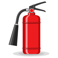 Red Fire Extinguisher - Essential Safety Equipment for Emergencies.