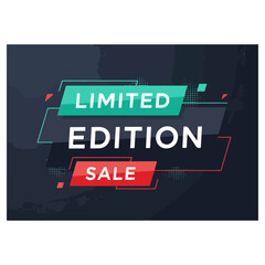 Limited Edition Sale Banner Design for Promotional Marketing.