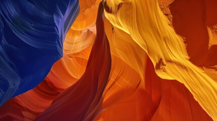 Obraz premium Fire & Light Design: Orange Flames, Red Heat & Colorful Wave Textures for Wallpaper Backgrounds