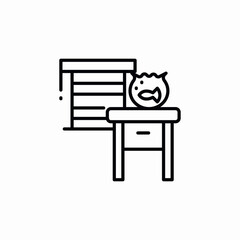 aquarium window icon sign vector