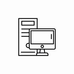 computer pc icon sign vector