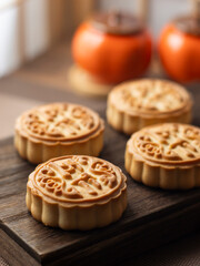 Go home to eat mooncakes during the Mid-Autumn Festival.