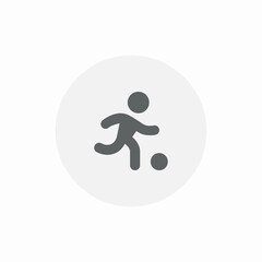 football sport icon sign vector