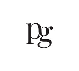 Elegant Serif Monogram Logo with Overlapping Initial Letters – Vintage and Modern Branding Design pg