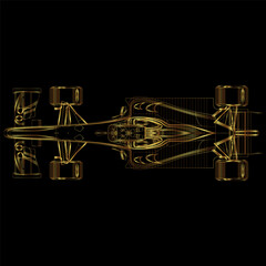 ilustrasi mobil sport super cepat