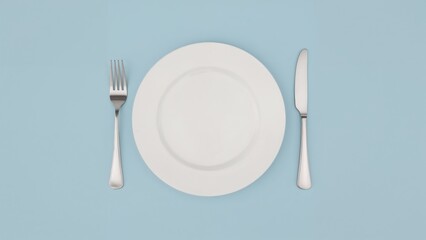 Minimalist top down dining setup