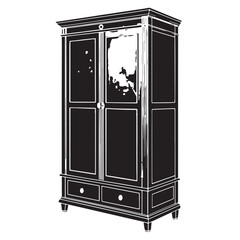 Black Butterfly Silhouette Vector, High Quality Illustration on White Background