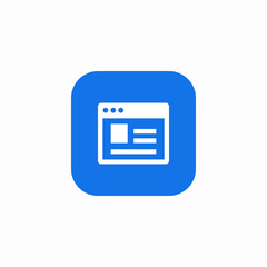 Fototapeta premium internet news icon sign vector