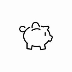piggy bank icon sign vector