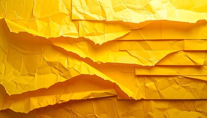 Crumpled yellow paper texture (1)