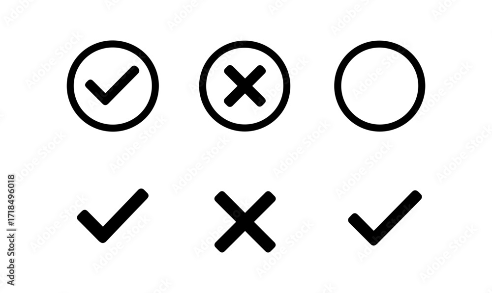 Poster modern set of alarm icons for ui design and app development