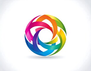 Colorful, abstract circular design