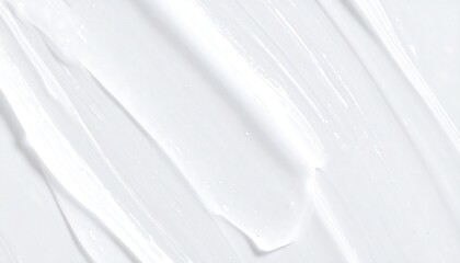 White Cosmetic Cream Texture Closeup.