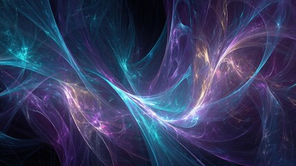 Abstract Glowing Light Design With Vibrant Colors