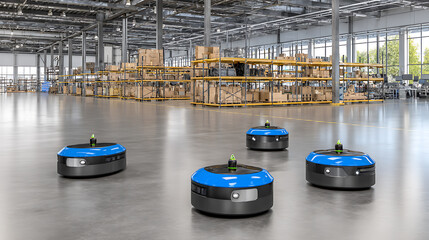 Autonomous Robots Operating Modern Warehouse