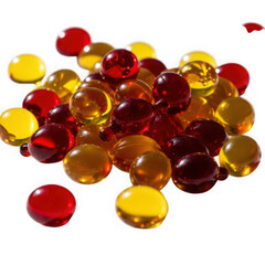 Colorful sphere cluster isolated on transparent background isolated on transparent background