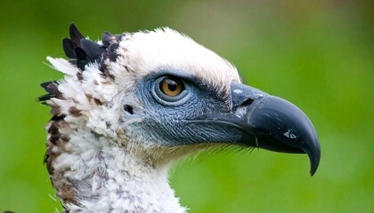 White Headed Vulture Close Up.