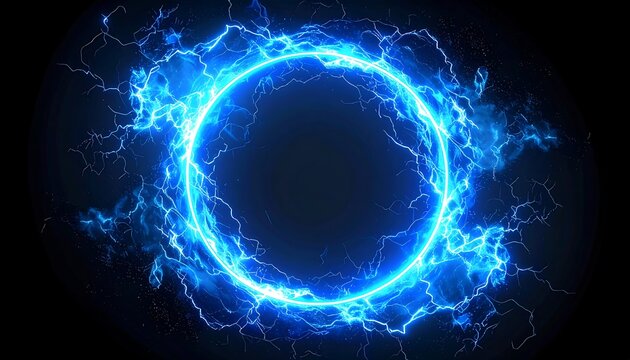 Abstract circular electric energy design