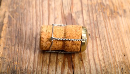 Wine Cork with Metal Cage.
