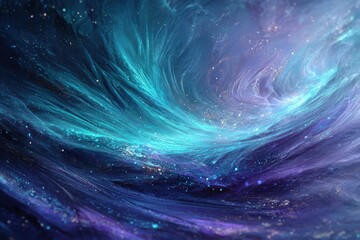 Abstract Cosmic Nebula Whirlwind
