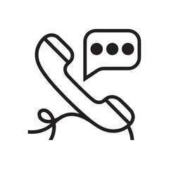 Call and Text Icon Design