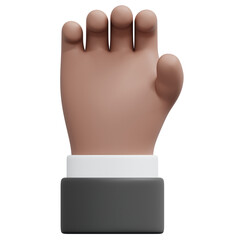 3D Grab Hand Gestures Icon