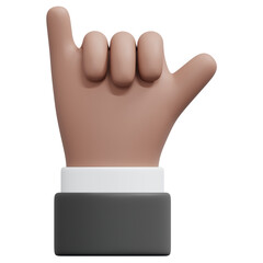 3D Shaka Gesture Icon