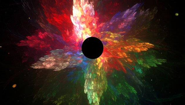 Abstract colorful explosion