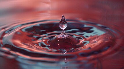 Macro Water Elements: Blue Drops, Splashes & Ripples &ndash; Clear, Abstract Liquid Motion Shots