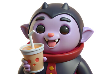 cup of hot chocolate cartoon animal illustration vector funny design icon