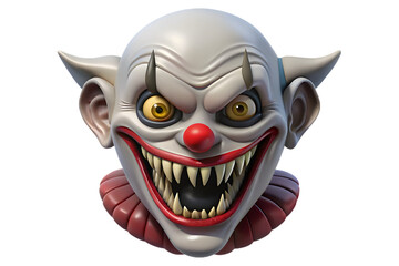 scary halloween monster head illustration vector halloween mask design icon