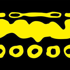 Vector seamless pattern from animal skin style pattern, poison dart frog, two colours yellow and black.