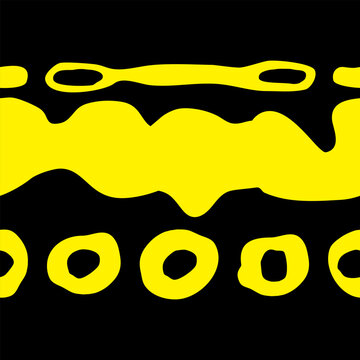 Vector seamless pattern from animal skin style pattern, poison dart frog, two colours yellow and black.