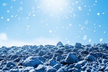 winter landscape with snow