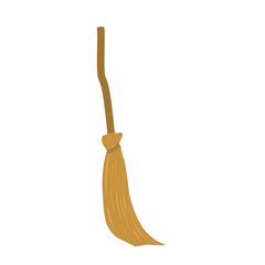Hand drawn street broom illustration. Broom illustration