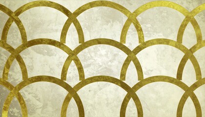 Gold arches on textured background