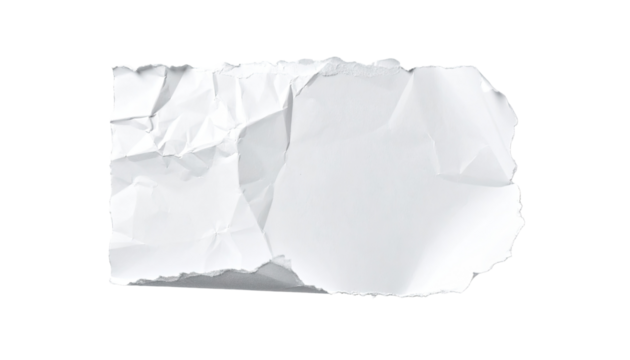 Crumpled white paper tag - Powered by Adobe