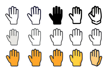 Obraz premium Feminine Hygiene Logo Set. Set Logo of Feminine Hygiene Products and Practices: Disposable Glove. Logo set in vector style, emblematic variations. line, bold