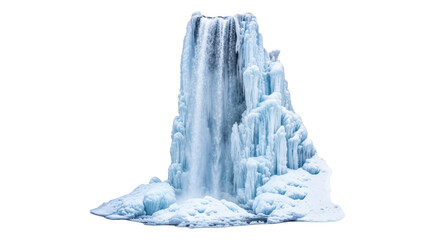 Frozen Waterfall Landscape A Stunning Winter Scene