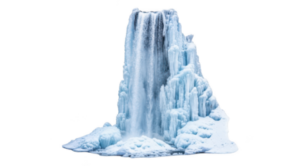 Frozen Waterfall Landscape A Stunning Winter Scene