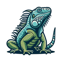 iguana illustration design