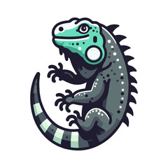 iguana illustration design