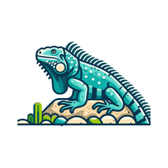 iguana illustration design