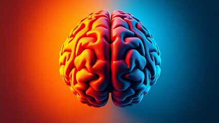 Artistic illustration of human brain halves, symbolizing duality and cognitive contrast.