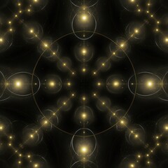 Abstract golden light pattern