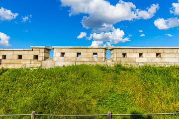 Seoul, South Korea &ndash; September.21.2025: Stone Fortress Wall at Naksan Park