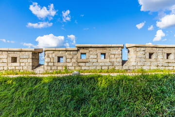 Seoul, South Korea &ndash; September.21.2025: Stone Fortress Wall at Naksan Park