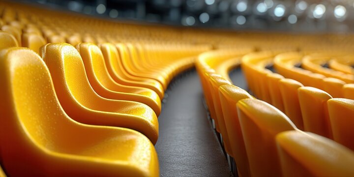 Get ready for the game with vivid stadium seating, perfect for event promotion and sports marketing campaigns