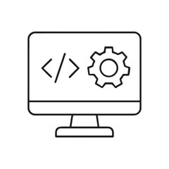 Web Development Coding Vector Icon