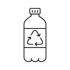 Recycled Plastic Bottle with Eco-Friendly Symbol